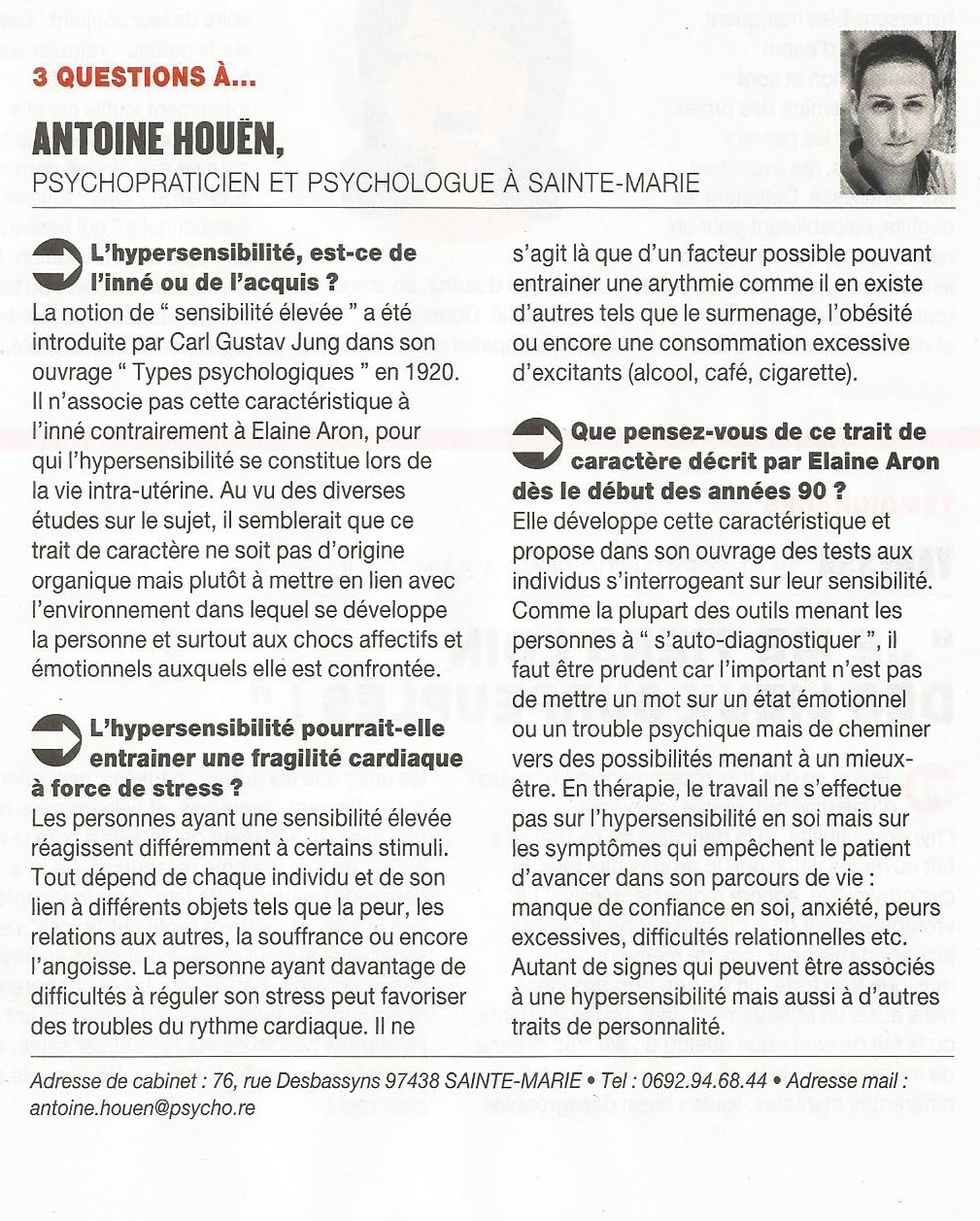 Hypersensibilité VISU Hypersensibilité VISU